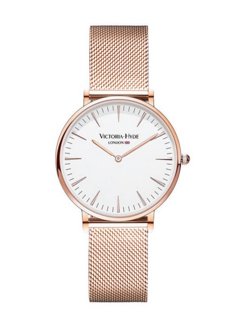 Rose Gold Mesh Bracelet Women's Watch